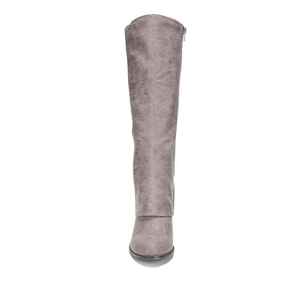 Wide Calf Interwoven Lace Back Knee High Tall Boot - Picture 6 of 8